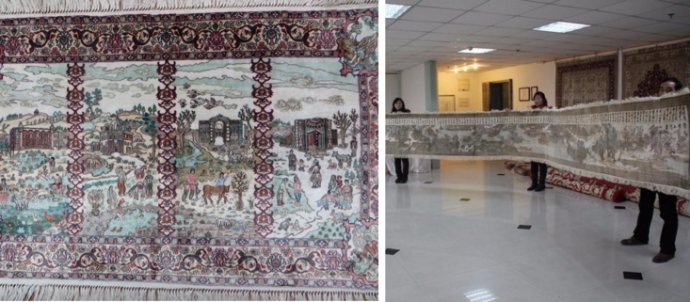 手工真丝地毯,从河南南阳走向全世界